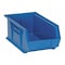 Quantum Storage Systems Hang & Stack Storage Bin, Polypropylene, Blue, 6 in H, 8 1/4 in W, 13 5/8 in L QUS241BL - alternate 1