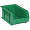 Quantum Storage Systems Hang & Stack Storage Bin, Polypropylene, Green, 6 in H, 8 1/4 in W, 13 5/8 in L QUS241GN - alternate 2