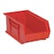 Quantum Storage Systems Hang & Stack Storage Bin, Polypropylene, Red, 6 in H, 8 1/4 in W, 13 5/8 in L QUS241RD - alternate 1