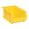 Quantum Storage Systems Hang & Stack Storage Bin, Polypropylene, Yellow, 6 in H, 8 1/4 in W, 13 5/8 in L QUS241YL - alternate 1