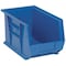 Quantum Storage Systems Hang & Stack Storage Bin, Polypropylene, Blue, 8 in H, 8 1/4 in W, 13 5/8 in L QUS242BL - alternate 2