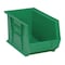 Quantum Storage Systems Hang & Stack Storage Bin, Polypropylene, Green, 8 in H, 8 1/4 in W, 13 5/8 in L QUS242GN - alternate 1