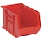 Quantum Storage Systems Hang & Stack Storage Bin, Polypropylene, Red, 8 in H, 8 1/4 in W, 13 5/8 in L QUS242RD - alternate 2