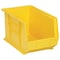 Quantum Storage Systems Hang & Stack Storage Bin, Polypropylene, Yellow, 8 in H, 8 1/4 in W, 13 5/8 in L QUS242YL - alternate 2