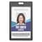 Advantus Vertical Rigid ID Badge Holder, Blk, PK6 97068 - alternate 1
