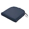 Classic Accessories Montlake Contoured Dining Seat Cushion, Blue, 20", 20"x20" 62-006-INDIGO-EC - alternate 1