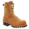 Georgia Boot Men's Waterproof Logger Boot, 10 1/2 W, Steel Toe, 8 in H, Worn Saddle, G9382 G9382 - alternate 1