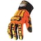 Ironclad Performance Wear KONG(R) Mechanics Gloves, Synthetic Leather/PVC Dots Palm, Nylon Back, M, Orange SDX2-03-M - alternate 1