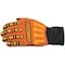 Ironclad Performance Wear KONG(R) Mechanics Gloves, Synthetic Leather/PVC Dots Palm, Nylon Back, M, Orange SDX2-03-M - alternate 4