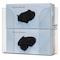 Bowman Dispensers Glove Dispenser, PETG, Holds (2) Boxes , Clear , 9-1/2 in H x 10-1/2 in W x 4 in D GP-320 - alternate 1