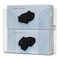 Bowman Dispensers Glove Dispenser, PETG, Holds (2) Boxes , Clear , 9-1/2 in H x 10-1/2 in W x 4 in D GP-320 - alternate 2