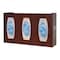 Bowman Dispensers Glove Dispenser, ABS, Holds (3) Boxes , Cherry Wood , 10-1/8 in H x 17 in W x 4 in D GL030-0233 - alternate 2
