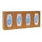 Bowman Dispensers Glove Dispenser, ABS, Holds (4) Boxes , Maple Wood , 10-1/8 in H x 22-5/8 in W x 4 in D GL040-0223 - alternate 1