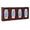 Bowman Dispensers Glove Dispenser, ABS, Holds (4) Boxes , Cherry Wood , 10-1/8 in H x 22-5/8 in W x 4 in D GL040-0233 - alternate 1