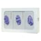 Bowman Dispensers Glove Dispenser, Steel, Holds (3) Boxes , White , 10 in H x 15-7/8 in W x 3-7/8 in D GB-003 - alternate 1