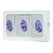 Bowman Dispensers Glove Dispenser, Steel, Holds (3) Boxes , White , 10 in H x 15-7/8 in W x 3-7/8 in D GB-003 - alternate 2