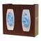 Bowman Dispensers Glove Dispenser, ABS, Holds (2) Boxes , Cherry Wood , 10-1/8 in H x 11-3/8 in W x 4 in D GL020-0233 - alternate 2