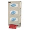 Bowman Dispensers Glove Dispenser, ABS, Holds (3) Boxes, Bag Roll , Beige , 20-1/2 in H x 10-1/8 in W x 4 in D PS004-0212 - alternate 1