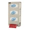 Bowman Dispensers Glove Dispenser, ABS, Holds (3) Boxes, Bag Roll , Beige , 20-1/2 in H x 10-1/8 in W x 4 in D PS004-0212 - alternate 2