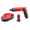 Milwaukee Tool M4 1/4" Hex Screwdriver Kit, Includes: Cordless Screwdriver, 2 Batteries, Charger 2101-22 - alternate 1