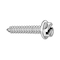 Zoro Select Sheet Metal Screw, No. 10 x 3/4 in, Zinc Plated Steel Hex Head Slotted Drive, 100 PK U28100.019.0075 - alternate 1