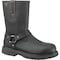 Harley-Davidson Men's Wellington Boot, 8 M, Steel Toe, 10 1/2 in H, Black, D95328 D95328 - alternate 1