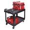 Milwaukee Tool Utility Cart, 500 lb Load Capacity, 2 Shelves, 38 1/2 in L, 24 1/2 in W, Ergonomic Handle CUSTOM PACKOUT UTILITY 1 - alternate 2