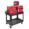 Milwaukee Tool Utility Cart, 500 lb Load Capacity, 2 Shelves, 38 1/2 in L, 24 1/2 in W, Ergonomic Handle CUSTOM PACKOUT UTILITY 2 - alternate 3