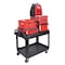 Milwaukee Tool Utility Cart, 500 lb Load Capacity, 2 Shelves, 38 1/2 in L, 24 1/2 in W, Ergonomic Handle CUSTOM PACKOUT UTILITY 3 - alternate 1