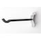 Flow Wall Long Hook, Hanging, 40 lb., Gray/Black, PK4 FSH-036-4 - alternate 3