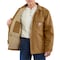 Carhartt FR Coat, 54.3 cal/sq cm, L, 13 oz 100% Cotton, Hook-and-Loop, Zipper Closure 101618-211 L TLL - alternate 3