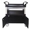 Zoro Select Enclosed Service Cart, Fiber Glass/Polypropylene, 400 lb Load Capacity, 3 Shelves, 34 1/4 in L 35KT32 - alternate 3