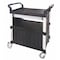 Zoro Select Enclosed Service Cart, Fiber Glass/Polypropylene, 400 lb Load Capacity, 3 Shelves, 34 1/4 in L 35KT32 - alternate 5