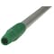 Vikan 50" Color Coded Handle, 1 in Dia, Green, Aluminum 29582 - alternate 3