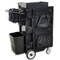 Flexcart FC-100 Rolling Cabinet, 7 Drawer, Black, Stainless Steel, 14-1/4 in W x 37-1/2 in D x 45 in H FC100-ECSS-WT - alternate 6