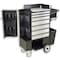 Flexcart FC-100 Tool Utility Cart, 7 Drawer, Black, Stainless Steel, 14-1/4 in W x 37-1/2 in D x 45 in H FC100-ECSS-NT - alternate 3