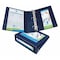 Zoro Select 3" D-Ring Framed View Binder, Heavy Duty, Navy Blue AVE68038 - alternate 1