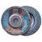 Pferd 4-1/2" x 5/8-11 Thd. POLIFAN Flap Disc - Z SGP STRONG STEEL, Zirconia, 36 Grit, Conical 62950 - alternate 1