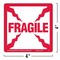 Labelmaster Fragile Lbl, 4inx4in, Paper, Red/White, 500 L71 - alternate 4