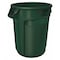 Rubbermaid Commercial BRUTE 32 gal Round Heavy Duty Plastic Can, Green, None, Plastic, Not Applicable FG263200DGRN - alternate 1