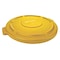 Rubbermaid Commercial BRUTE(R) 32 gal Trash Can Lid, Flat Yellow, Resin, 0 Openings 22 1/4 in W/Dia FG263100YEL - alternate 1
