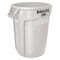 Rubbermaid Commercial BRUTE 32 gal Round Heavy Duty Plastic Can, White, None, Plastic, Not Applicable FG263200WHT - alternate 1