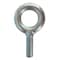 Zoro Select Eye Bolt Without Shoulder, 1/4"-20, 1 in Shank, 3/4 in ID, Steel, Zinc Plated U16182.025.0100 - alternate 1