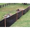 Zoro Select 2 ft H x 100 ft L Silt Fence, 11 Stakes, Polypropylene, Black 31900500 - alternate 5
