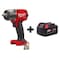 Milwaukee Tool M18 FUEL 1/2" Mid-Torque Impact Wrench w/ Friction Ring + M18 XC5.0 Battery 2962-20, 48-11-1850 - alternate 1