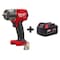 Milwaukee Tool M18 FUEL 1/2 " Mid-Torque Impact Wrench w/ Pin Detent + M18 XC5.0 Battery 2962P-20, 48-11-1850 - alternate 1