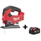 Milwaukee Tool M18 FUEL D-Handle Jig Saw + M18 XC5.0 Battery 2737-20, 48-11-1850 - alternate 1