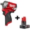 Milwaukee Tool M12 FUEL 1/2" Right Angle Impact Wrench w/ Pin Detent + M12 XC 4.0 Battery 2565P-20, 48-11-2440 - alternate 1