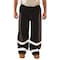 Tingley High Visibility Rain Pants, Polyurethane, 32 in Inseam, Drawstring Closure, Black, Size 2XL P24123-2X - alternate 1