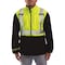 Tingley High Visibility Fleece Liner/Jacket, Polyester, Class 2 R, Green/Yellow, M J73022-M - alternate 1